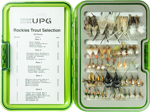 Rockies Guide Trout Selection-UPG Fly Box-52 Flies
